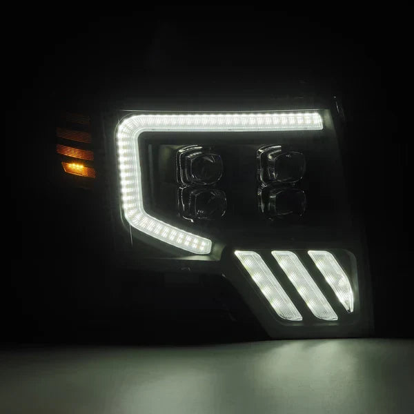 AlphaRex 09-14 Ford F150 MKII NOVA-Series LED Projector Headlights Black