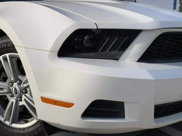 AlphaRex 10-12 Ford Mustang LUXX-Series LED Projector Headlights Alpha-Black