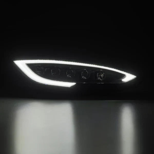 AlphaRex 12-21 Tesla Model S NOVA-Series LED Projector Headlights Black