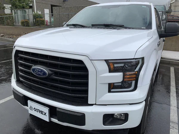 AlphaRex 15-17 Ford F150 / 17-20 Ford F150 Raptor LUXX-Series LED Projector Headlights Jet Black
