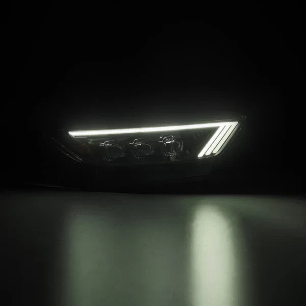 AlphaRex 15-17 Ford Mustang/18-20 Mustang Shelby GT350/GT500 NOVA-Series LED Projector Headlights Alpha-Black