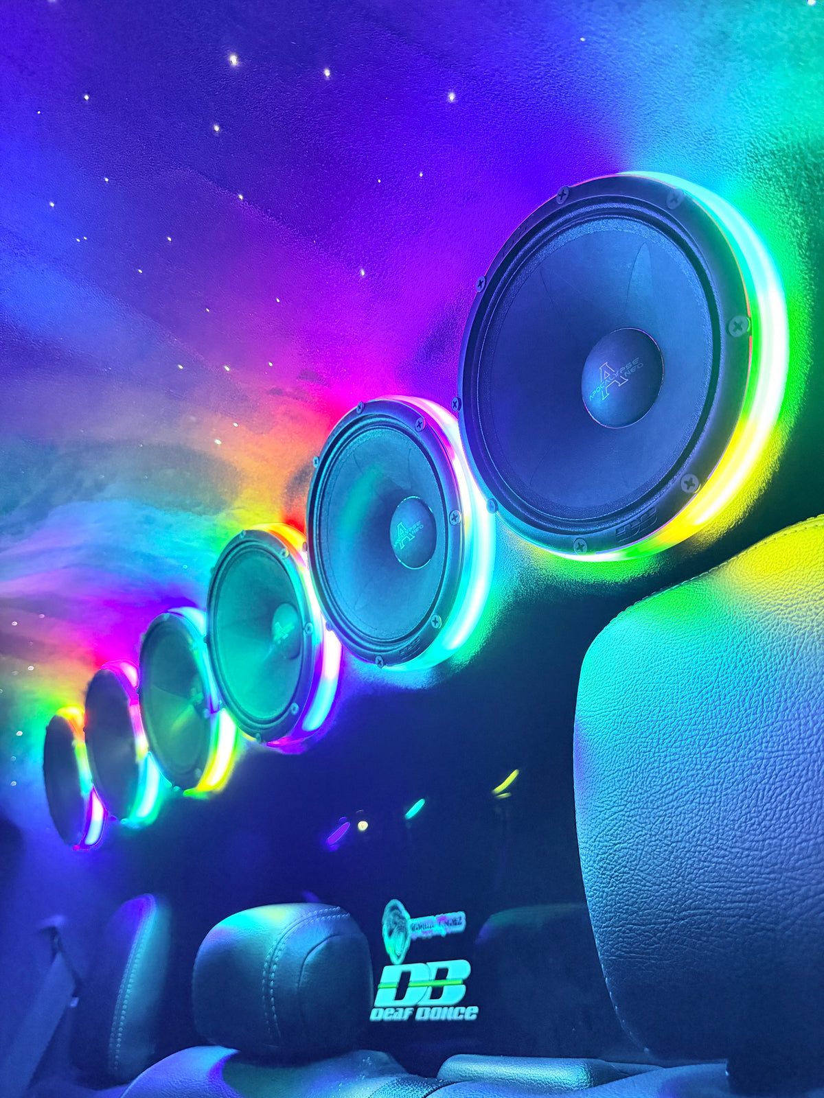6.5" SMART RGB LED Speaker Rings – GorillaKnobz