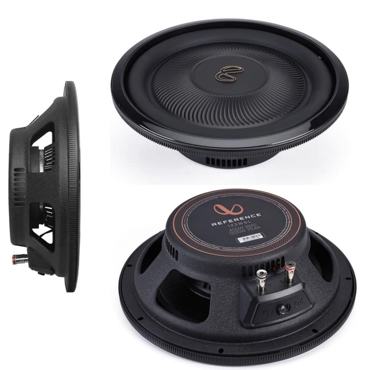 Infinity REF123WSL Reference 12" Inch Low profile Subwoofer with SSI (Selectable Smart Impedance)