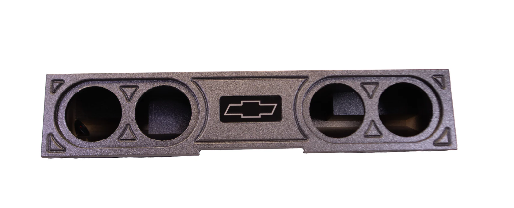 2019-2024 Chevy Silverado & GMC Sierra Double Cab & Crew Cab Ported Enclosure for four 8" subwoofers.