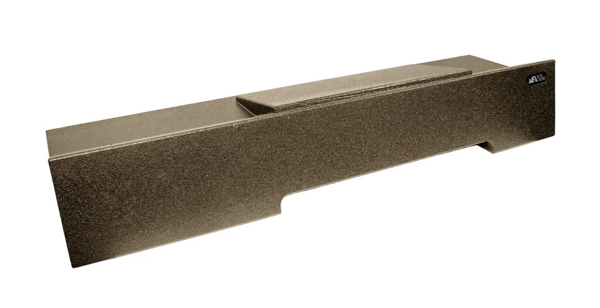 Elite Audio Enclosures | Ford F-250 / F-350 / F-450 Super Duty 2017+ Dual 12" Deluxe Ported- USA Made Subwoofer Box with Bed Liner Spray Finish