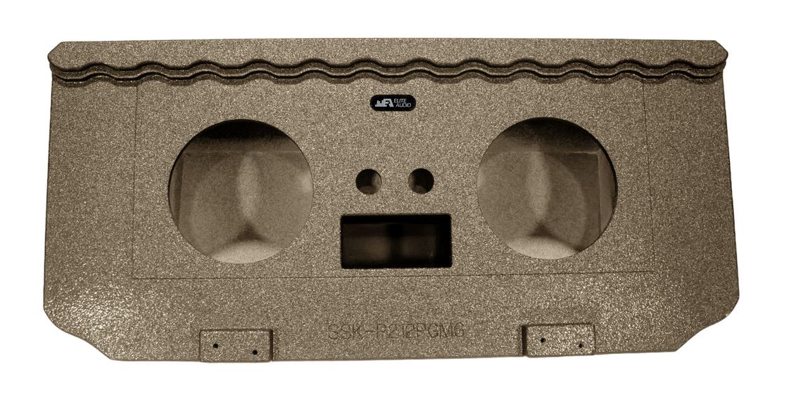 Elite Audio Enclosures | GM Chevy Avalanche 2002-2013 Dual 12" Ported - USA Made Subwoofer Box with Bed Liner Spray Finish