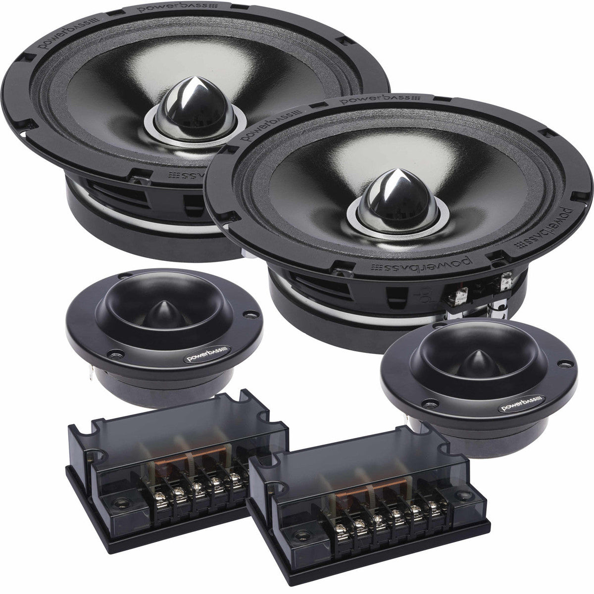 PowerBass 4XL-65C - 6.5" Shallow Mount Midrange Component Set