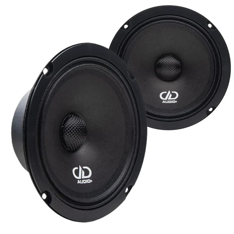 6.5" 100 Watt RMS 4 Ohm Voice Optimized Midrange Speaker Pair DD Audio VO-M106