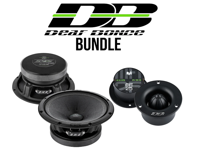 Deaf Bonce Car Audio Speaker Bundle – Apocalypse 6.5" Midrange (Pair) & MFT-25 Tweeters (Pair)