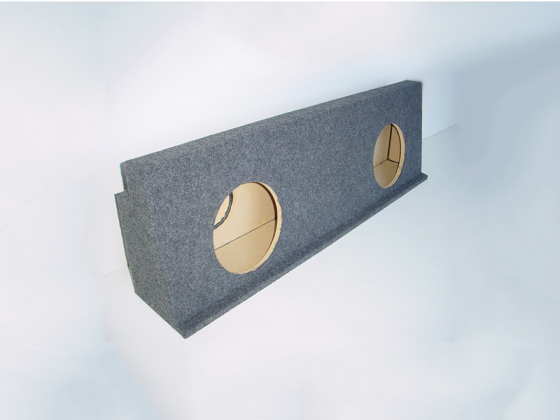 2001-2007 Chevy Crew Cab HD Behind the Seat Sub Box 2x12" Carpeted