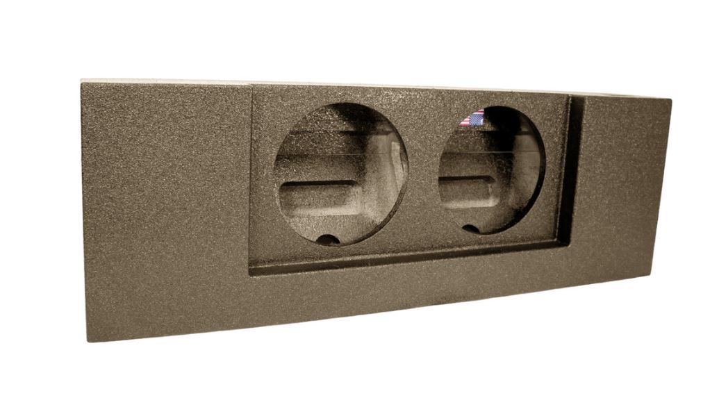 Elite Audio Enclosures | GMC Canyon 2015+ Dual 10" Sealed - USA Made Subwoofer Box with Bed Liner Spray Finish