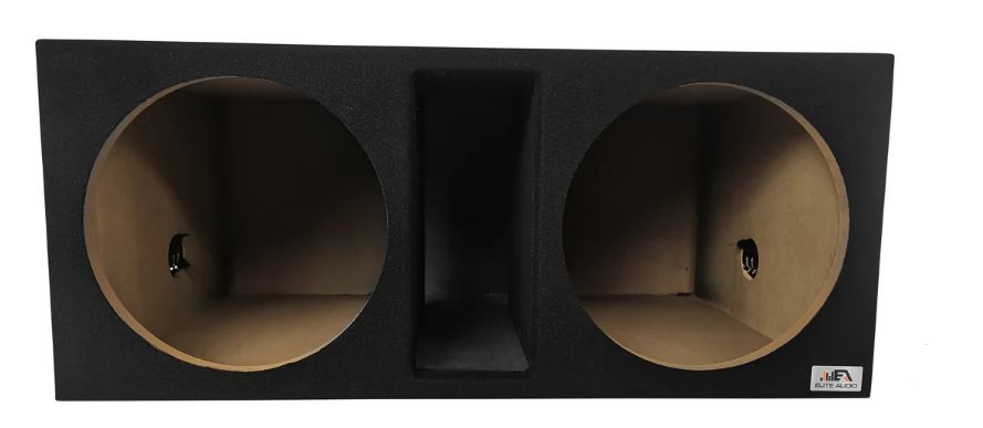 Elite Audio EBOX-SVD15SPL Dual 15” Subwoofer Enclosure - Plush OEM Carpet, 35Hz Tuned Mega Port, 1” MDF Heavy-Duty Constructi