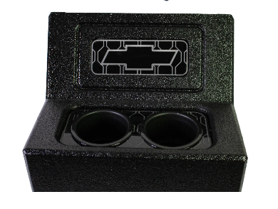 Custom Center Console for 1988–1998 Chevy Silverado & GMC Sierra Bench Seat – Fits Dual 6.5” Speakers, 3.8” Tweeters & Cup Ho