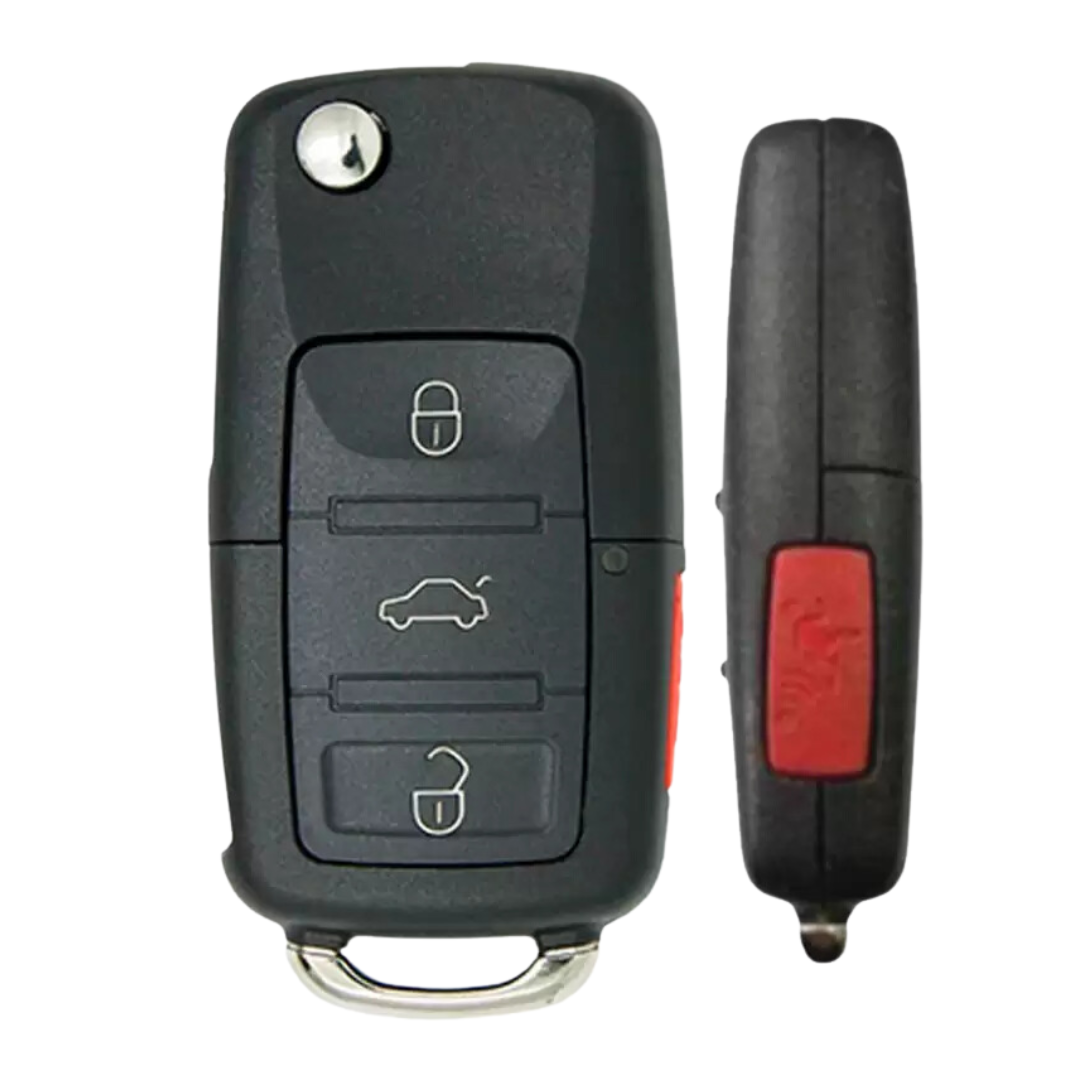 2005-2011 Volkswagen / 4-Button Flip Key / PN: NBG92596263 / 1K0959753P / 315 MHz (AFTERMARKET)