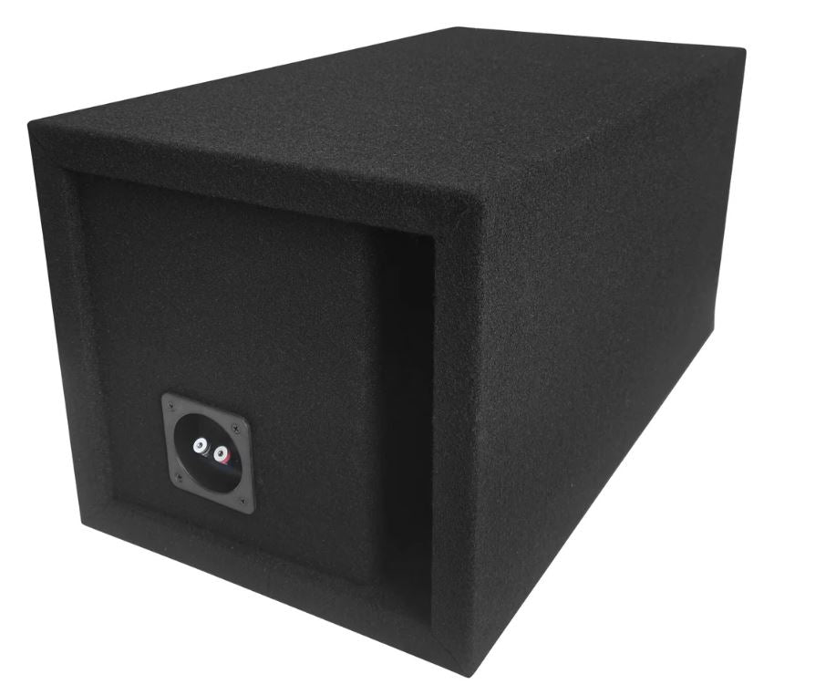 Elite Audio EBOX-SVS10SPL Single 10” Subwoofer Enclosure - Plush OEM Carpet, Rear Side Port for SPL Bass, 1” MDF Heavy-Duty C