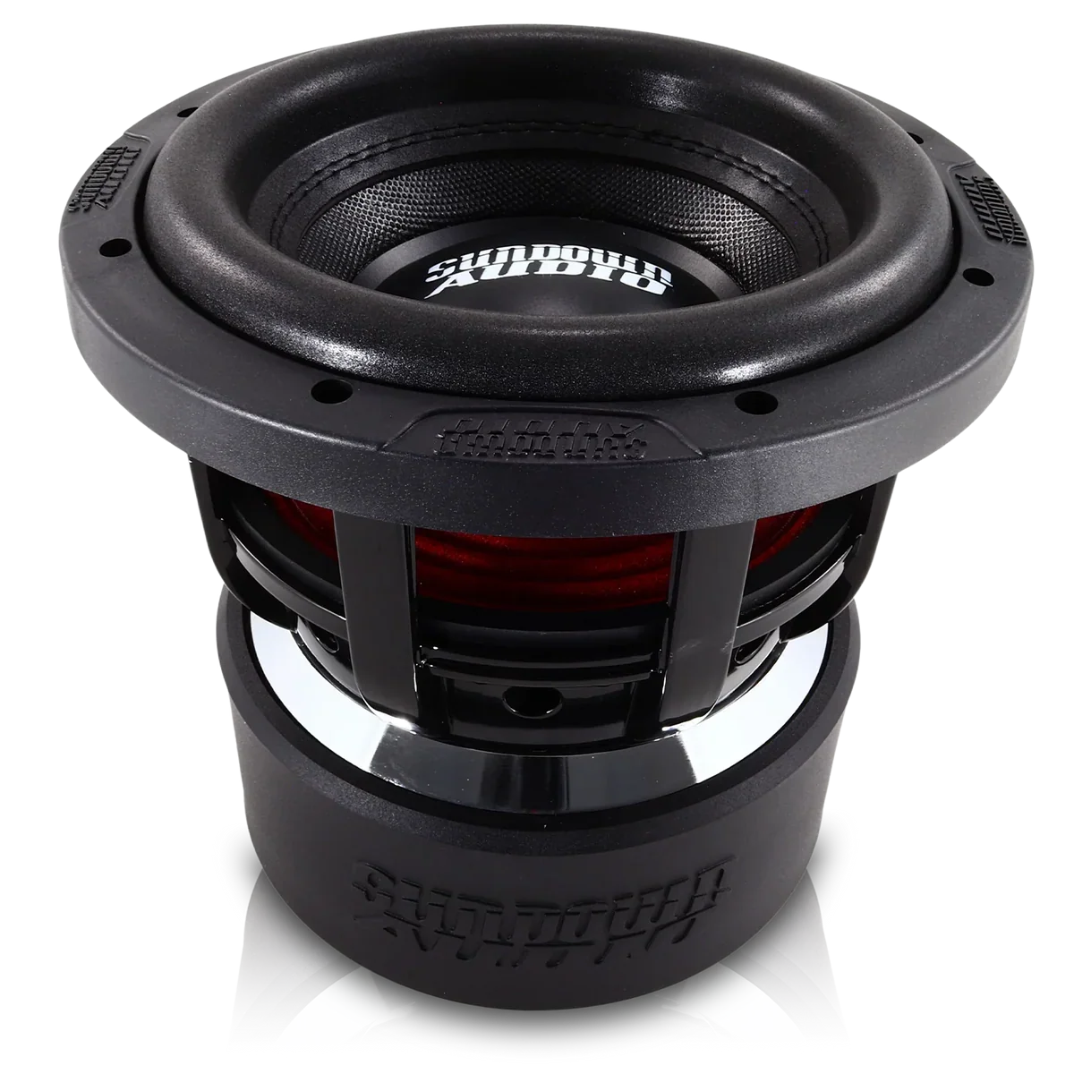 (4) Sundown Audio X8 v4 & Chevy Crew Cab 19-25 Quad 8" Subwoofer Box Combo