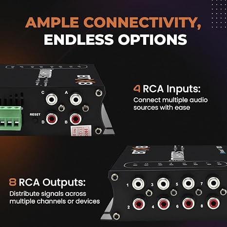 8 Channel Output 32Bits 96KHz Bluetooth Marts Digital DSP / BTX8-DSP