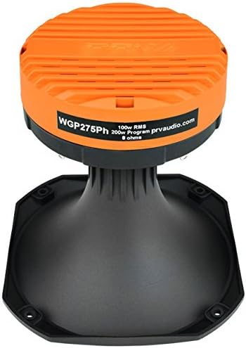PRV AUDIO WGP275Ph 1” Exit Phenolic Driver Horn, Midrange Vocal Reproduction Low Distortion Compression Driver and Horn Combo