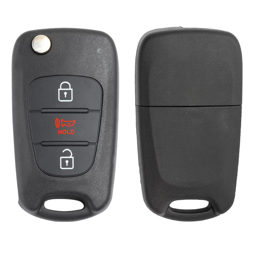 2010-2012 Kia Soul / 3-Button Flip Key / PN: 95430-2K250 / NY0SEKSAM11ATX (AM11MY) (AFTERMARKET)
