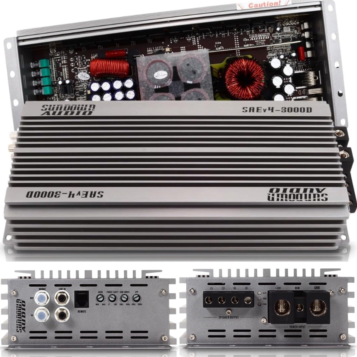 SUNDOWN AUDIO SAEv4-3000D CLASS-D 1-OHM 3K WATTS MONOBLOCK AMPLIFIER
