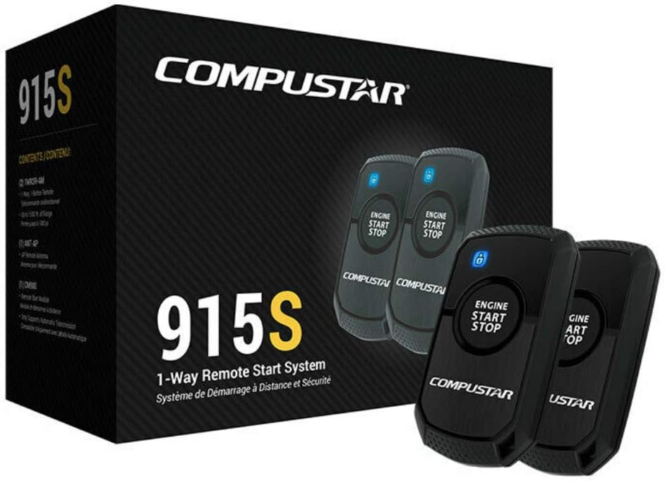 Compustar CS915-S 1 Button Remote Start System w/ Up to 1500' Range