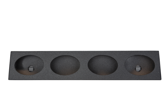 6 x 9 Four Hole "Angled" Speaker Box Poly
