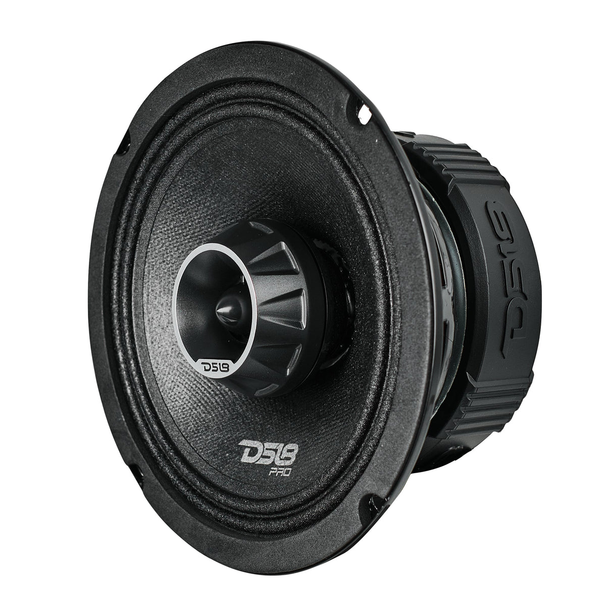 DS18 PRO-ZT6 6.5" 225W RMS Midrange Speaker w/ Built-in Bullet Tweeter 4-Ohm (Single)
