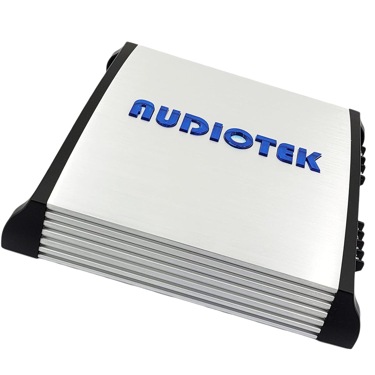 AUDIOTEK AT1800S 2-Channel Class AB Car Amplifier, 1800 Watts, 2 Ohm Stable, Bridgeable Full-Range Stereo, Bass Knob, LED Ind