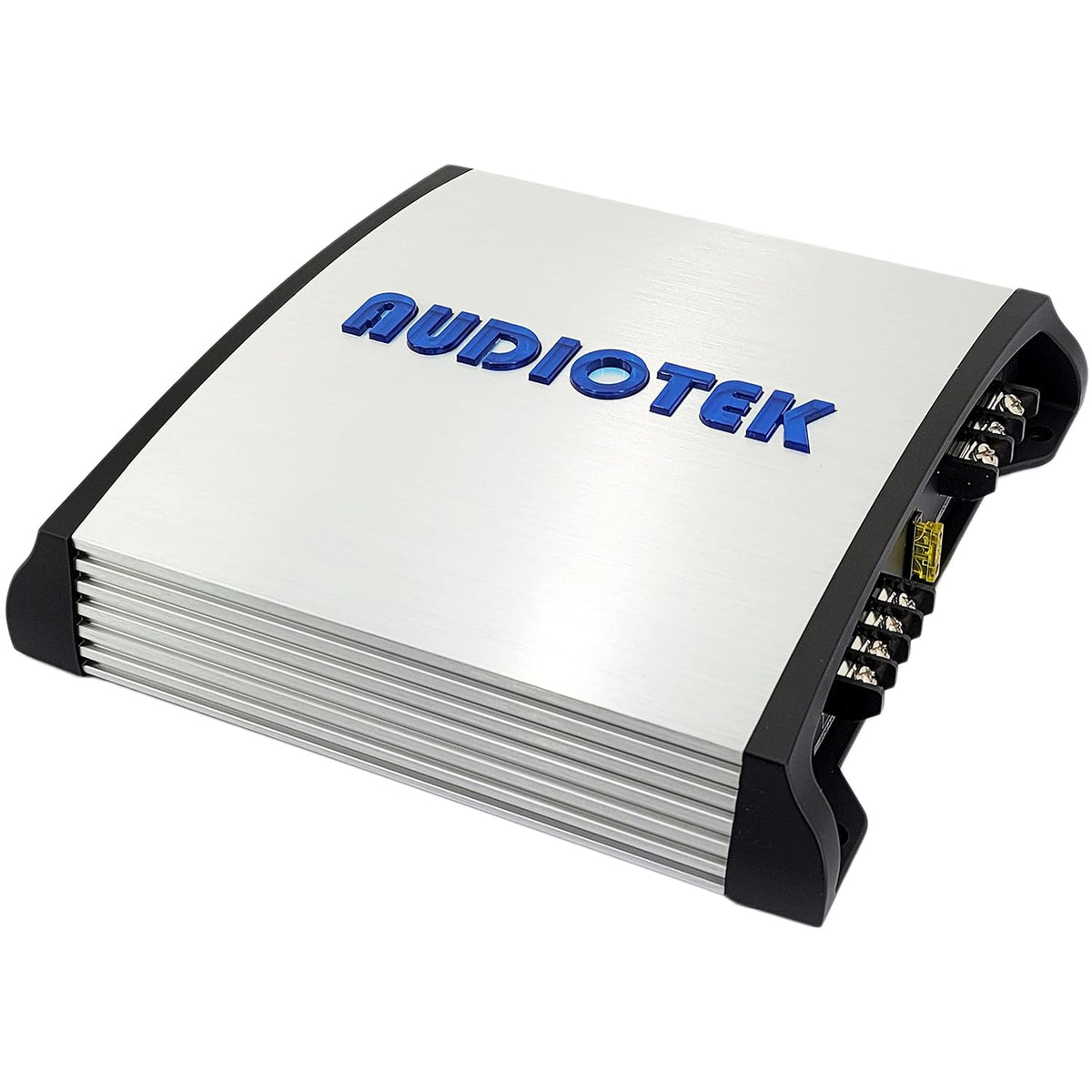 AUDIOTEK AT1800S 2-Channel Class AB Car Amplifier, 1800 Watts, 2 Ohm Stable, Bridgeable Full-Range Stereo, Bass Knob, LED Indicators, 4 Gauge Red Amp Kit Bundle