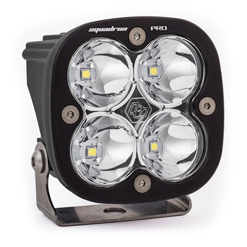 Baja Designs Squadron Pro Black LED Auxiliary Light Pod - Clear Spot