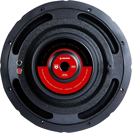 Memphis Audio SRXS1240 12" Street Reference Single 4-Ohm Shallow Mount Subwoofer - 250 wRMS