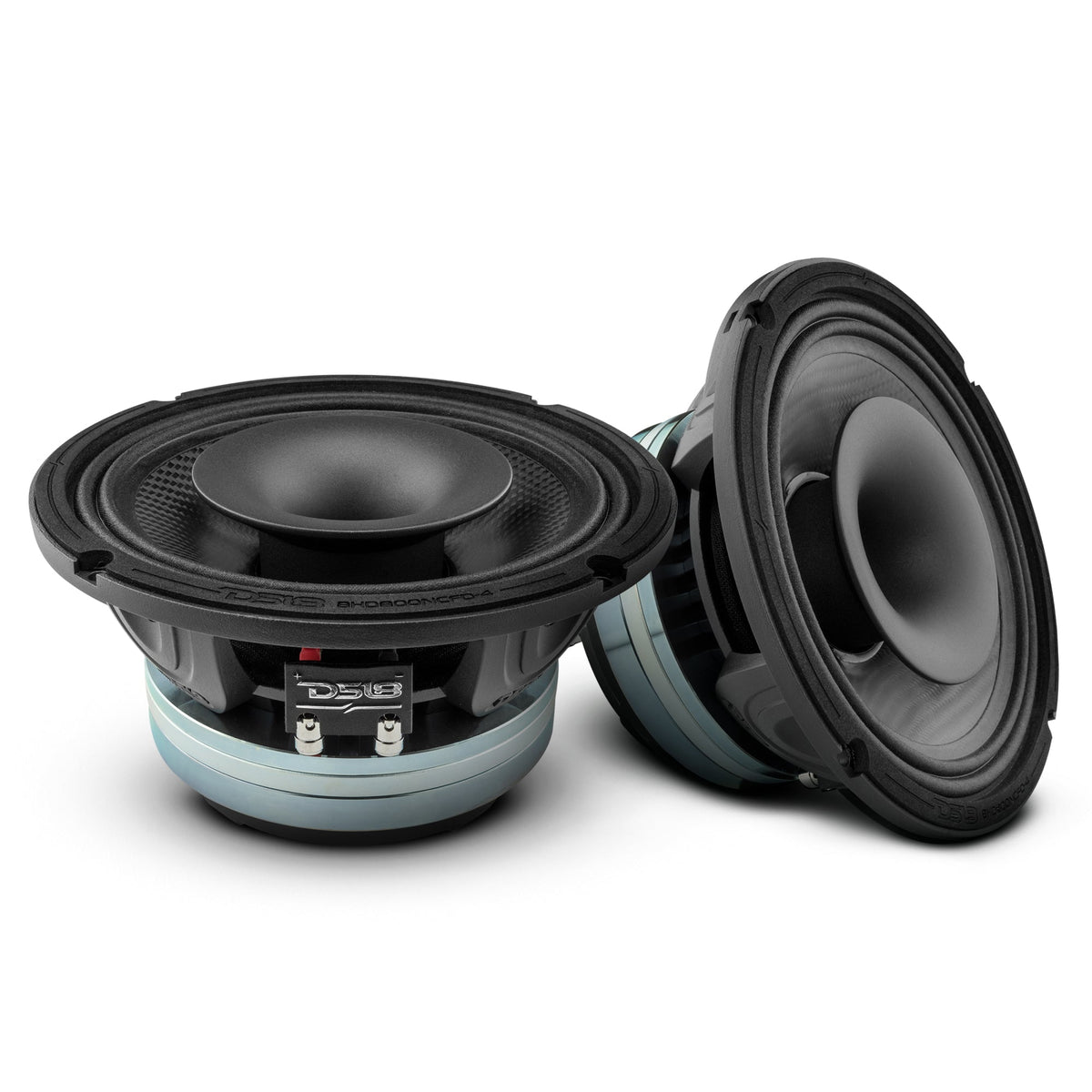 8" Neodymium Coaxial Hybrid Mid-Bass Water resistant Carbon Fiber Cone Loudspeaker with Built-in Driver 400 Watts Rms 4-Ohm