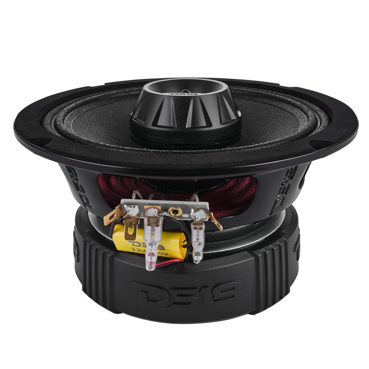 DS18 PRO-ZT6 6.5" 225W RMS Midrange Speaker w/ Built-in Bullet Tweeter 4-Ohm (Single)