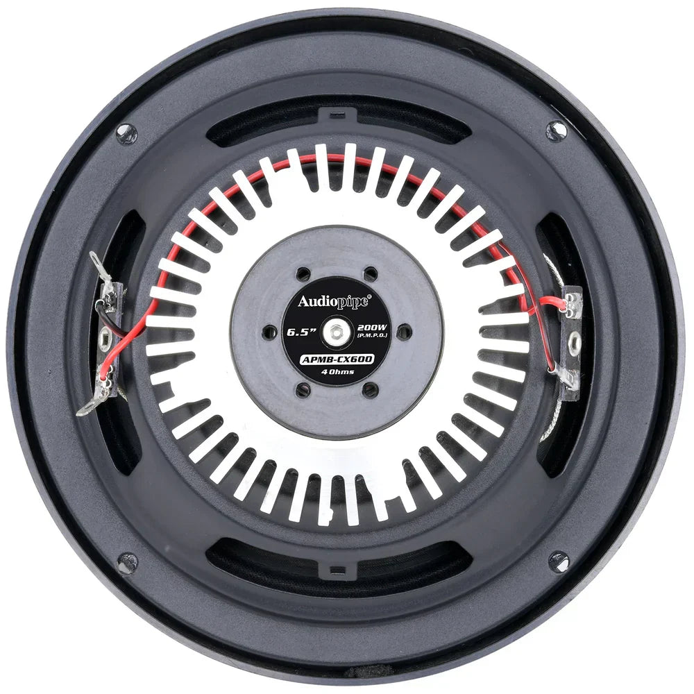 Audiopipe APMB-CX600 6.5" 100W RMS Dynamic Loudspeakers (Pair)