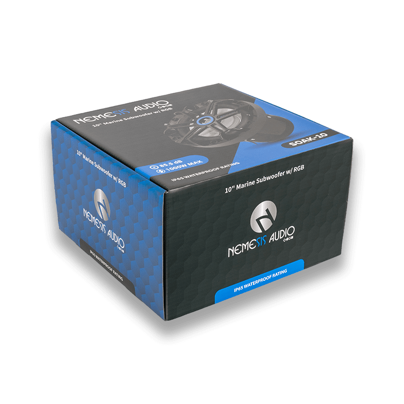 SOAK-10 - 10" Marine Subwoofer with RGB Lighting