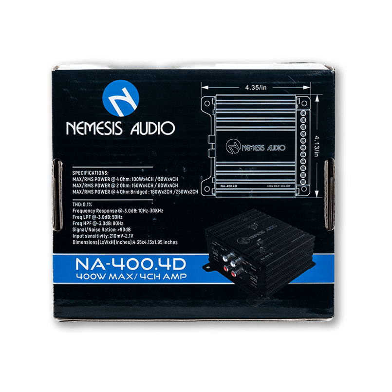 Nemesis Audio NA-400.4D 400W Max Micro 4-Channel Amplifier