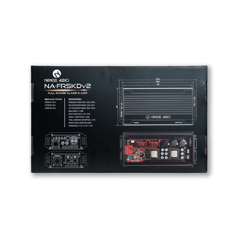 Nemesis Audio NA-FR5KDv2 5220W RMS Full Range Class D Amplifier