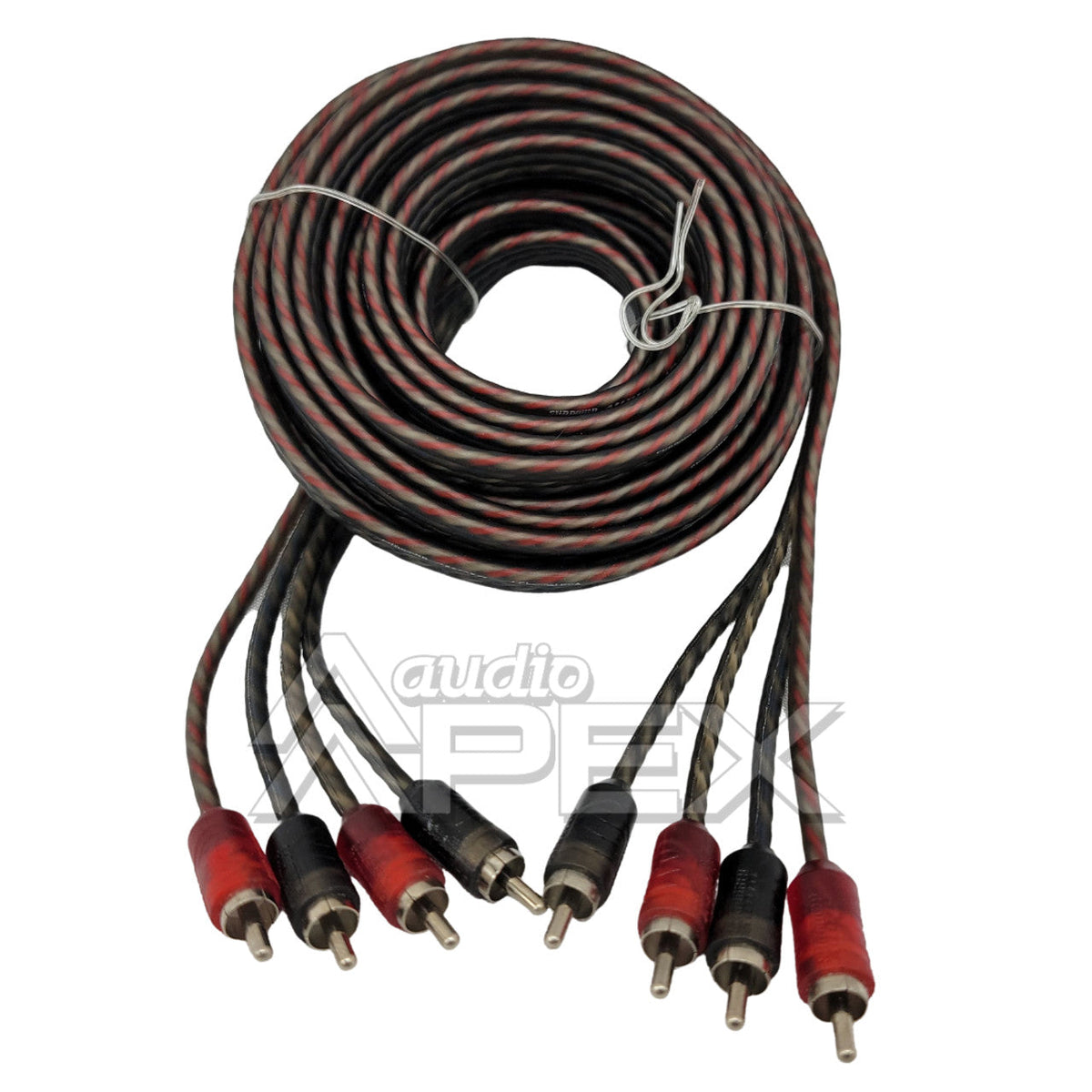 Sundown Audio 12 ft. 4 Channel Budget RCA Interconnect Cables (SB Series)