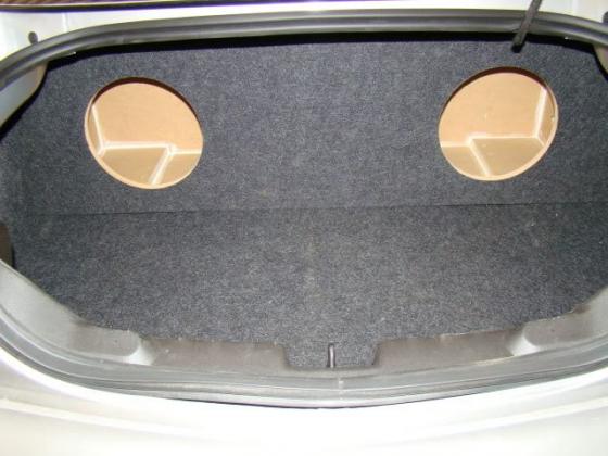 2010-2012 Dual 10" Chevy Camaro Trunk Sub Box Carpeted