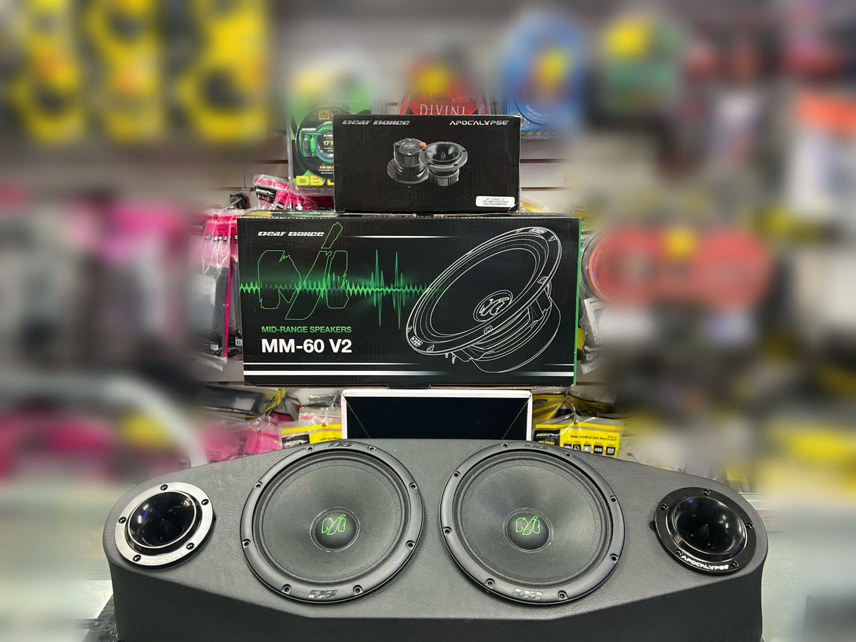 Universal Truck / Car Ford, Chevy, Ram, GMC Loud Sound Pro-Audio Speaker 2 - 6.5", 2-Tweeter Box