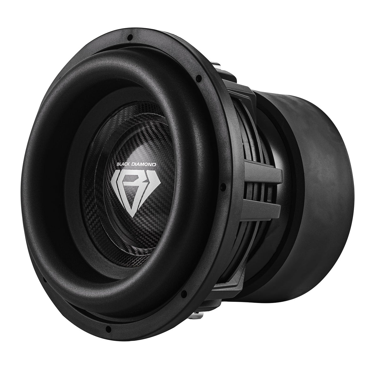 Black Diamond 12" High Excursion Subwoofer with Carbon Fiber Cone | 3500W RMS / 7000W MAX | Dual 1-Ohm Voice Coil