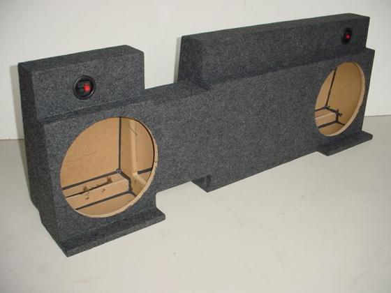 2006-2008 Dodge Mega Cab Down Fire Sub Box 2x10" Carpeted