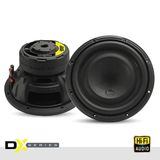 DX-W10D4 : DX 10" Dual 4-Ohm Subwoofer