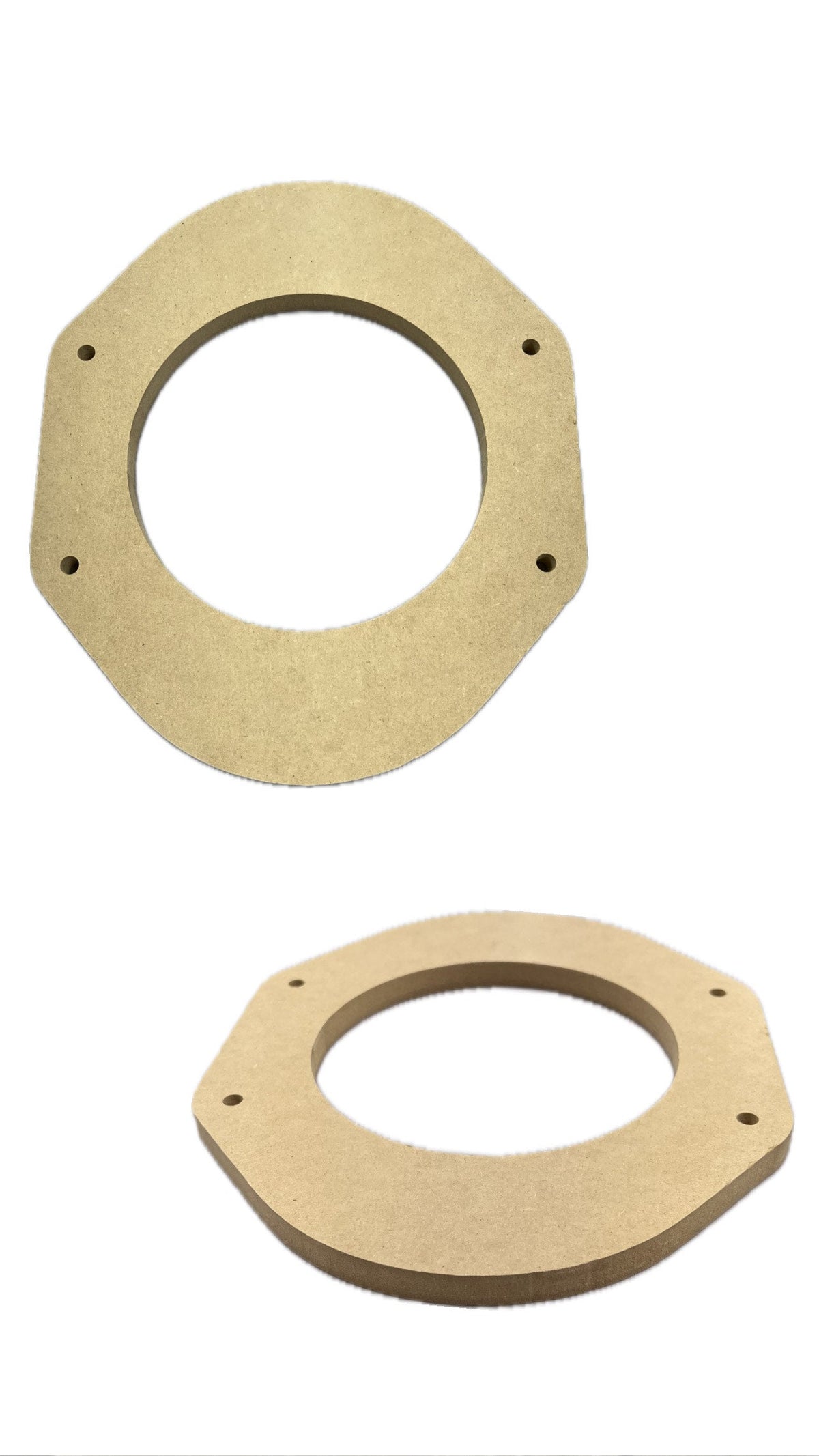 ECA MDF 6.5" Front Door Speaker adapter Plates for 2015-2023 Ford F150 F250 F350 F450