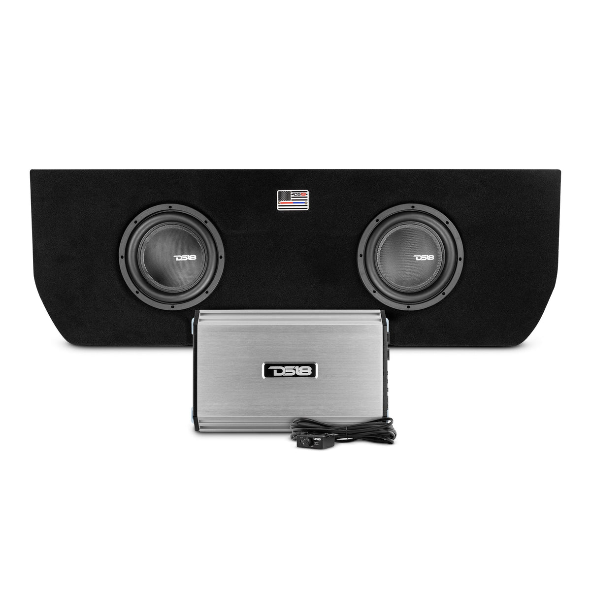 Dual 10" Loaded Subwoofer Enclosure for Tundra 2022 and Up Double Cab and Crew Max With subwoofers and Amplifier (2 X IXS10.4