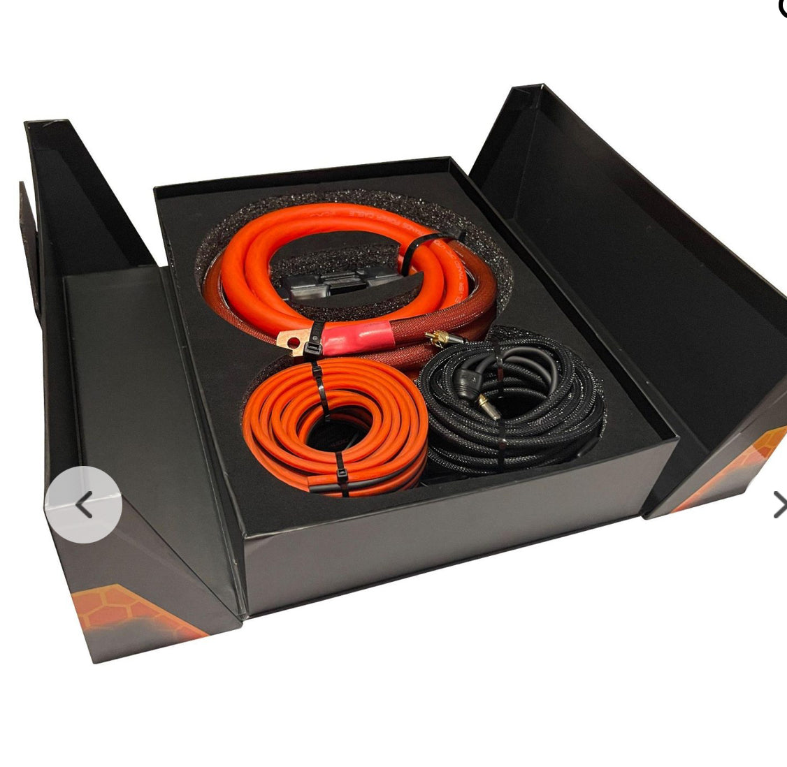 Elite Audio EA-PREMK4 4 Gauge OVERSIZED Tinned OFC Amplifier Installation Kit