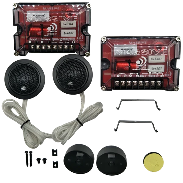 Massive audio FC6 - 6.5" 150 Watts RMS Component Kit Speakers (PAIR)