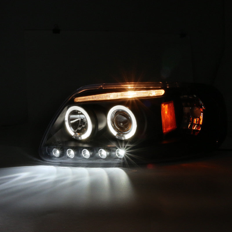 Spec-D 97-04 Ford Expedition F150 Projector Headlights Black