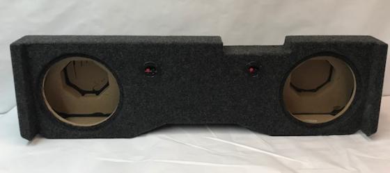 2014-2018 "XTRA DEEP" Chevy Crew Cab Pro-Carpeted Sub Box Subwoofer Box 2X12