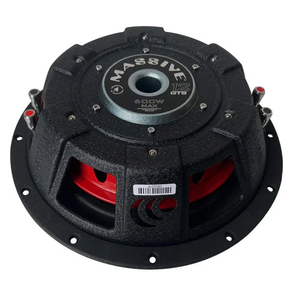 Massive audio GTS12 - 12" 300 Watts RMS Dual 4 Ohm Subwoofer